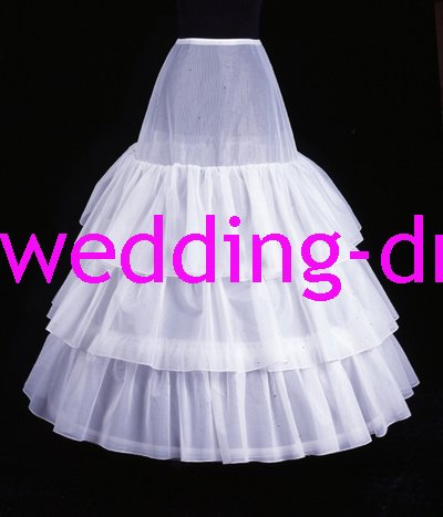 Wedding Dress Accessories-3Layers Underskirt/ Petticoat (PT020)
