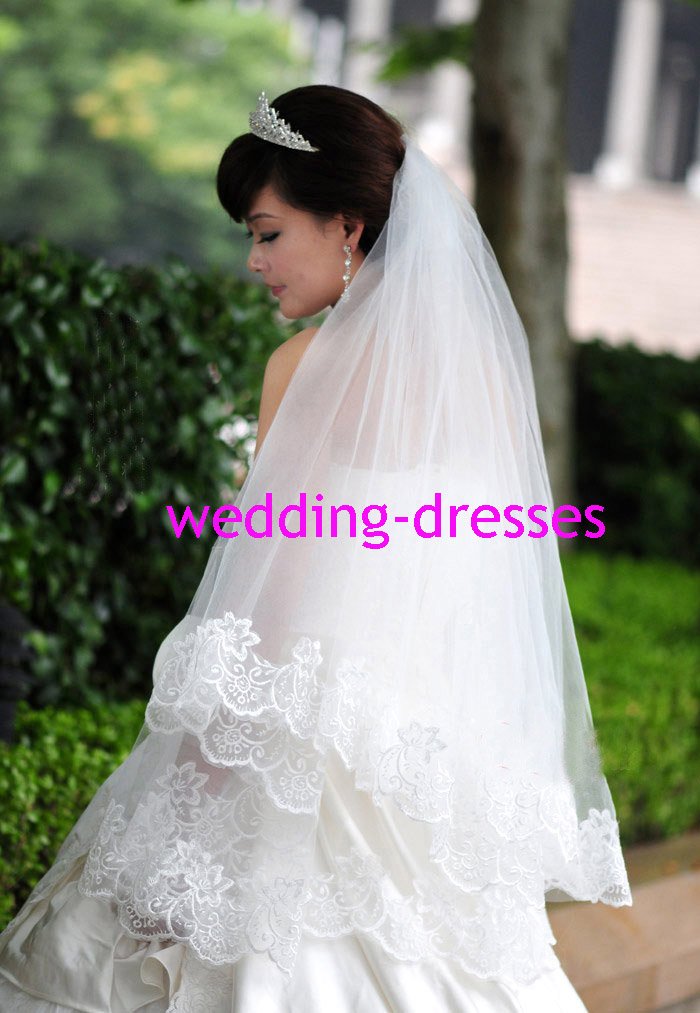 Hot Sales Appliqued 1.5 Meters Wedding Dress Accessories -Wedding Dress Veil (VL007)