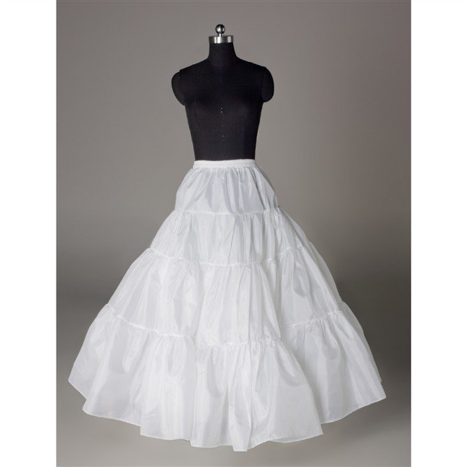 Wedding Dress Accessories-Hoopless Underskirt/ Petticoat (PT025)