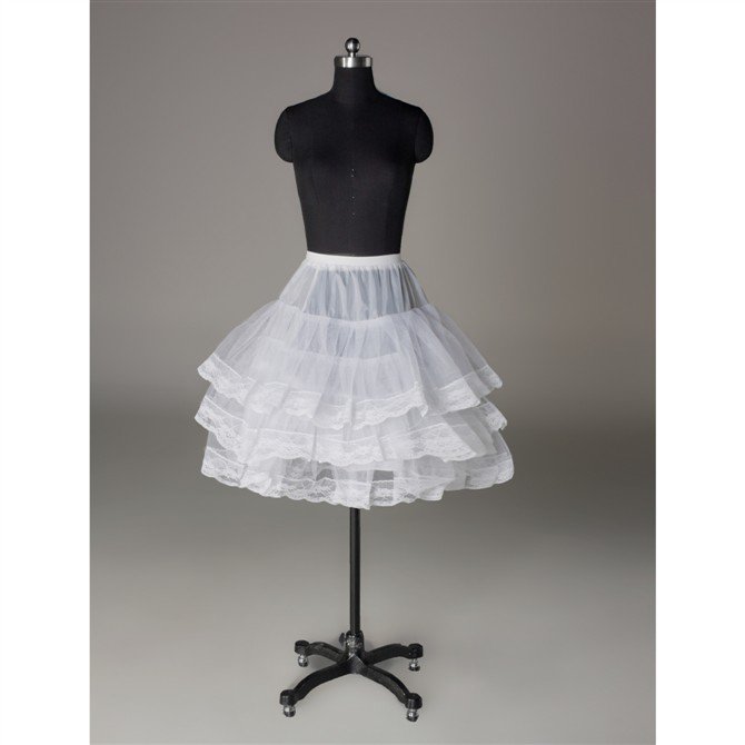 Wedding Dress Accessories- Lace Appliqued Underskirt/ Petticoat (PT027)