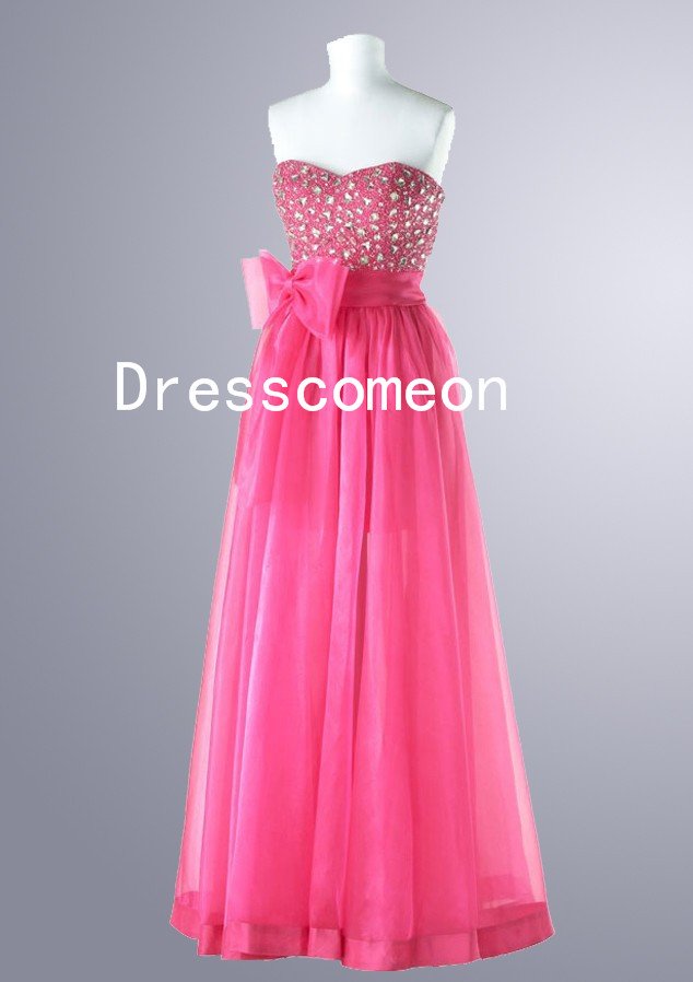 New Style A-line Sweetheart Beading Chiffon Prom Dresses (MD028)