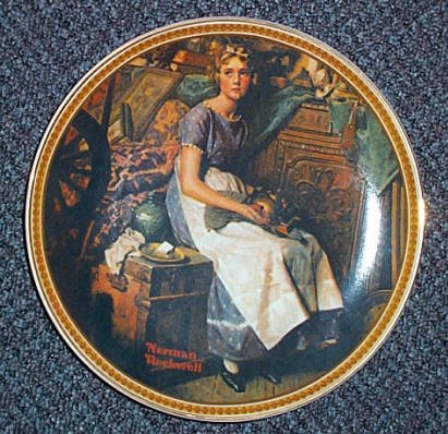 Norman Rockwell "Dreaming in the Attic" Collectors Plate