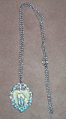 Vintage Necklace of Our Lady Crowned with Twelve Stars