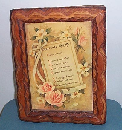 Marriage Creed Plaque