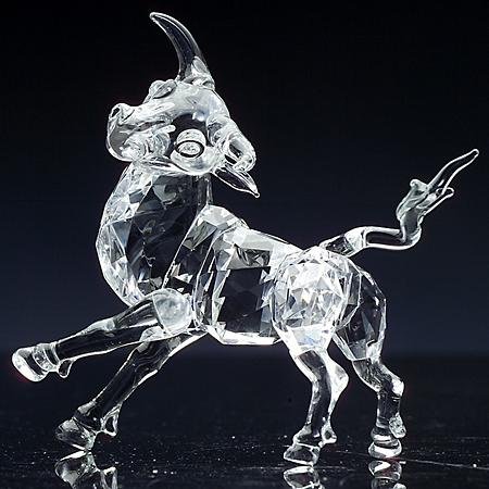 Godinger crystal bull figurine ornament sculpture