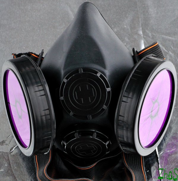 Cyber Mask Cyber Goth Respirator Black Gas Mask Radiation