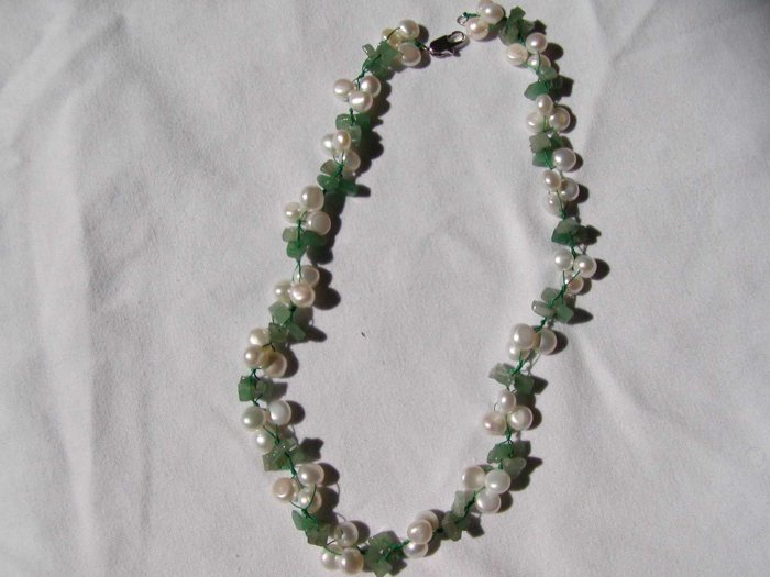 Pearl and Jade Necklace