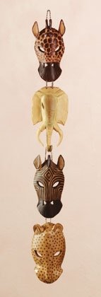 Animal Masks Wall Plaque
