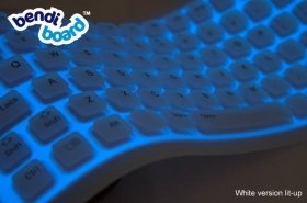 Bendiboard Light Up Keyboard USB or PS2