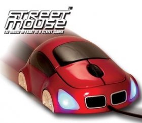 Street Mouse 3D Optical Car Shaped Mouse Red