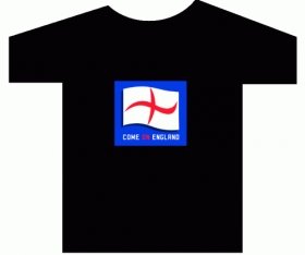 Flash The Flag Flashing England T-Shirt Small Black