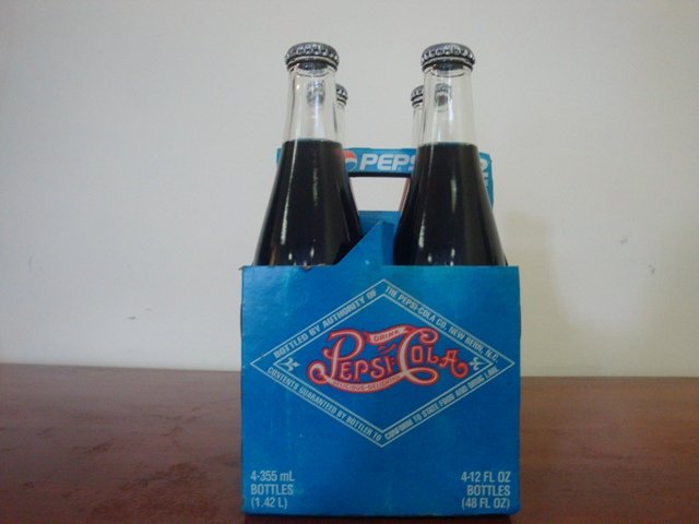 PEPSI COLA REPLICA BOTTLE SOLD IN 1900'S 4 WITH CARTON