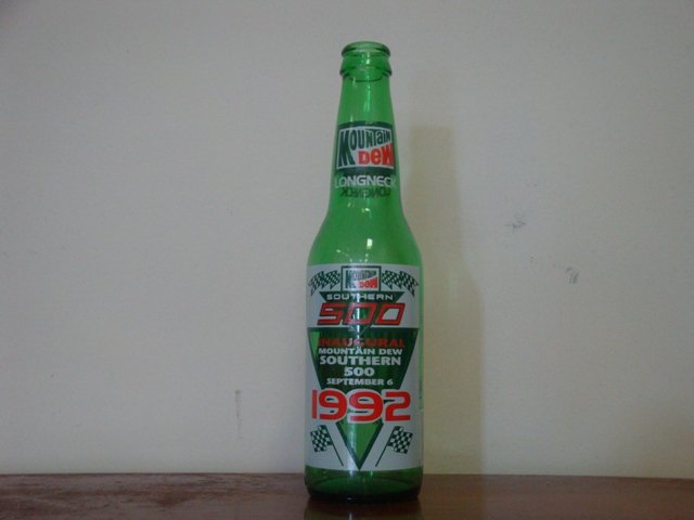 1992 SOUTHERN 500 INAUGURAL MOUNTAIN DEW BOTTLE