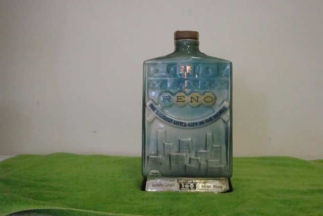 VINTAGE BEAM RENO 100 YEARS LIQUOR BOTTLE 1968 Genuine Regal China