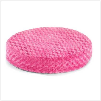 37530 Pink Plush Round Pet Bed