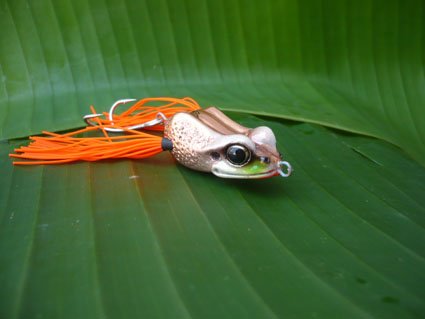 Handmade : Small Happy Frog Topwater Fishing Frog Lure #GOC