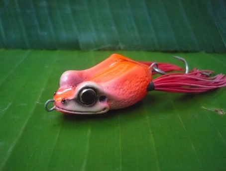 Handmade : Small Happy Frog Topwater Fishing Frog Lure #SRC