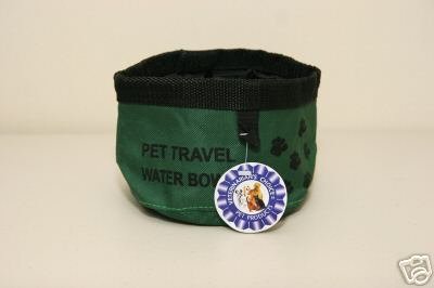 Veterinarian's Choice Dog/Pet Travel Water Bowl ~Green