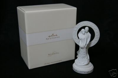 WEDDING CAKE TOPPER BY HALLMARK KEEPSAKE NEW
