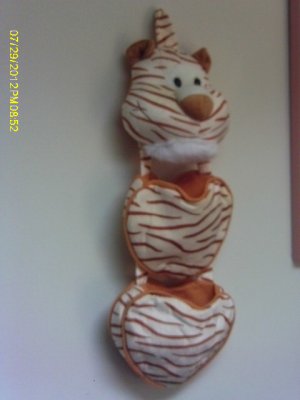 boy - girl wall storage hanging bag zebra or tiger theme HB31