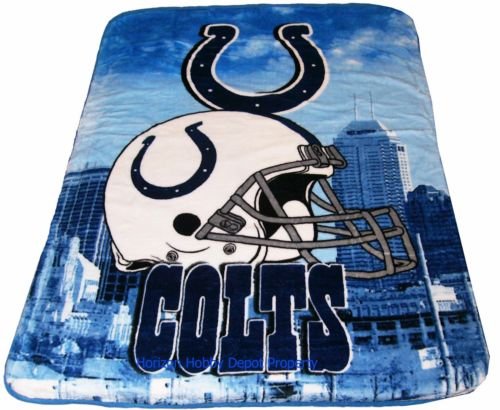 New NFL Indianapolis Colts Plush Mink Blanket Twin - Full