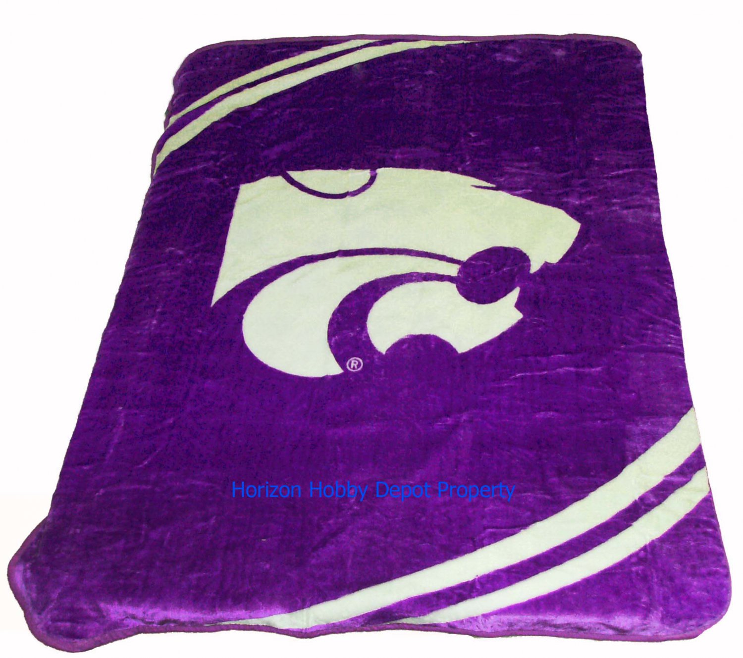 New Football Kansas State Wildcats Plush Mink Blanket Twin - Full