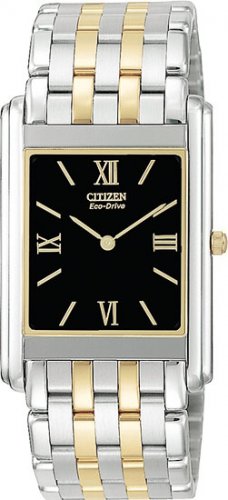 Citizen AR1004-51E Two Tone Stiletto Black Dial Men's