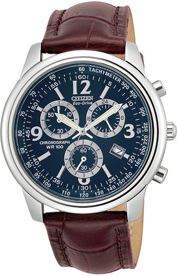 Citizen AT0120-02L Eco-Drive Chronograph Strap Men's