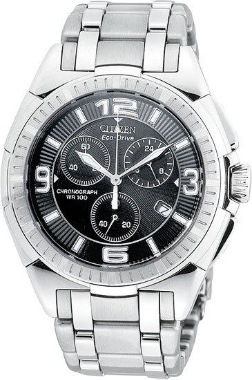 Citizen AT0140-56E Eco-Drive Stainless Steel Chronograph Men's