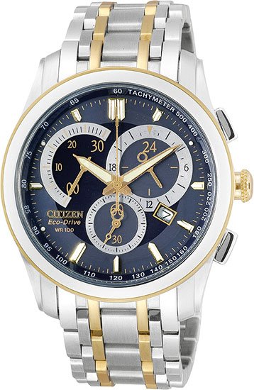 Citizen AT1004-59L Eco-Drive Two Tone Calibre 5700 Blue Dial Men's