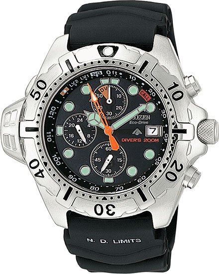 Citizen BJ2000-09E Aqualand Chronograph Chrono Aqua Men's