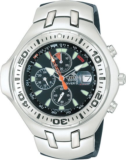 Citizen BJ2050-01E Chronograph Stainless Aqualand Chrono Aqua Men's