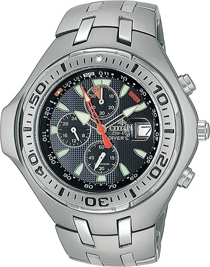 Citizen BJ2060-58E Chronograph Titanium Aqualand Chrono Aqua Men's
