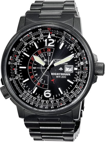 Citizen BJ7005-59E Eco-Drive NightHawk Black Dial Men's