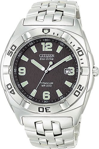 Citizen BM0960-59E Eco-Drive Titanium Professional Diver Blue Dial Men's