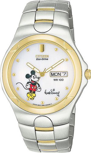 Citizen BM8084-58C Disney Eco-Drive Two Tone White Dial Men's