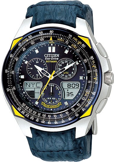 Citizen JR3080-01L Skyhawk Blue Angels Flight Chronograph Strap Men's