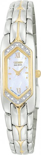 Citizen EG2084-68D Eco-Drive Silhouette Two Tone Diamonds Ladies