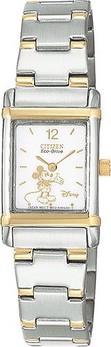 Citizen EW8284-54C Disney Eco-Drive Two Tone White Dial Ladies