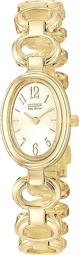 Citizen EW8342-50P Eco-Drive Silhouette Gold Tone Ladies