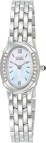 Citizen EW8490-52D Silhouette Diamond Stainless Steel Mother of Pearl Ladies