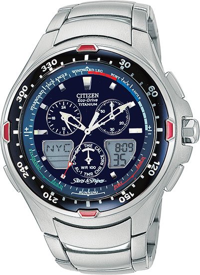 Citizen JR4010-51L Eco Drive Sailhawk Yacht Timer Men's