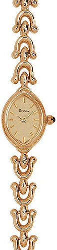 Bulova 95T29 14kt Gold Ladies