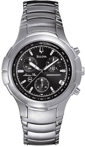 Bulova 96G19 Marine Star Black Dial Chronograph Men's