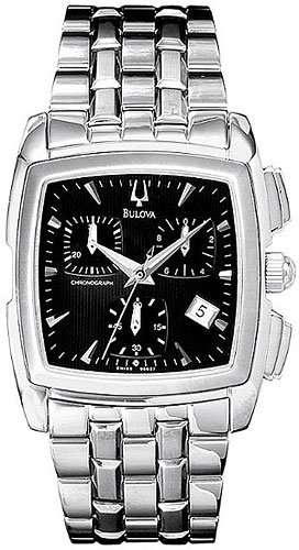 Bulova 96G27 Black Dial Chronograph Men's