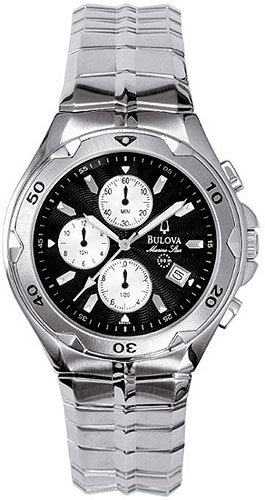 Bulova 96G36 Marine Star Black Dial Chronograph Men's