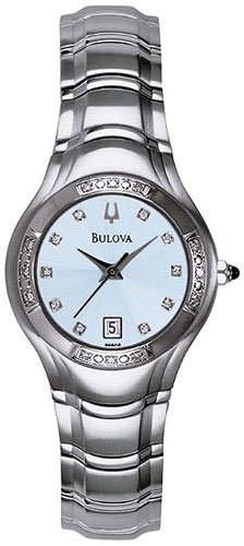 Bulova 96R02 Diamond Bezel Ladies