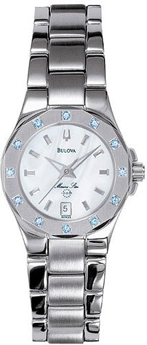 Bulova 96R23 Mother of Pearl Marine Star with Sapphires Ladies