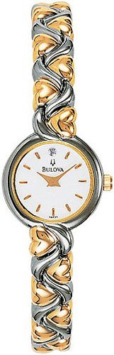 Bulova 98P35 Diamond Dial Two Tone Ladies