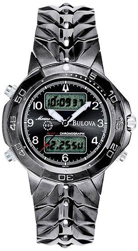 Bulova 98C59 Digital Marine Star Black Men's